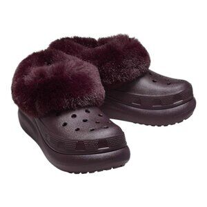 New Crocs Unisex Furever Crush - Dark Cherry - Size Men 5/ Women 7